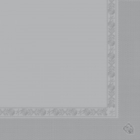 Serviette grise en papier tissu 2 plis 40 x 40cm - Lot de 100