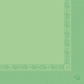 Serviette vert anis en papier tissu 2 plis 40 x 40cm - Lot de 100