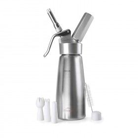 Siphon à crème professionnel en inox et aluminium - 0.5L