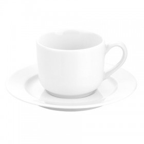 Soucoupe déjeuner blanche 16.7cm en porcelaine - Sancerre - Pillivuyt