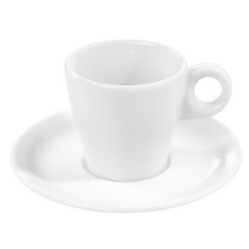 Sous-tasse à thé 15cm blanche en porcelaine - Lot de 12