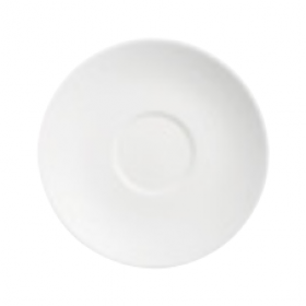 Sous-tasse à thé blanche 14.5cm en porcelaine