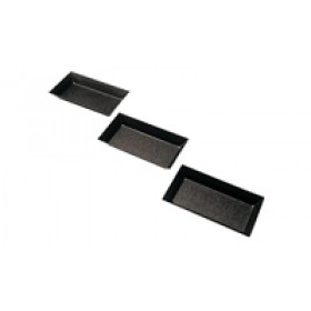 Moule tartelette/friand rectangulaire 10x5cm anti-adhérent - Lot de 6