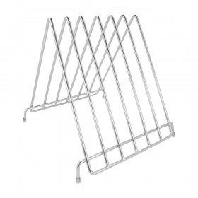 Support en inox pour 6 planches à découper