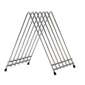 Support pour 6 planches à découper en chrome 23.5 x 26.5 x 28 cm