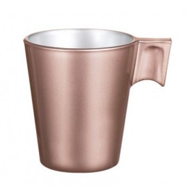 Tasse à espresso 8cl en verre rose - Lot de 12