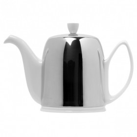 Théière 8 tasses 130cl - Blanc cloche miroir