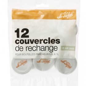 Set de 12 couvercles pour bouteille fraîcheur - Fraîcheur