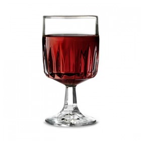 Verre à vin à pied à facette 25cl - Lot de 6