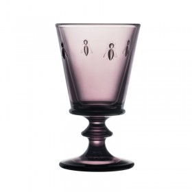 Verre à vin à pied 24cl aubergine - Lot de 6