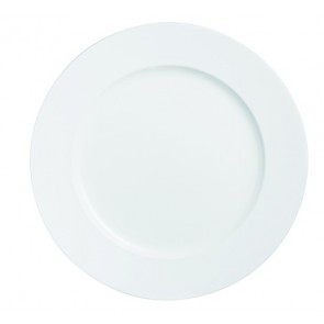 Assiette plate ronde blance en porcelaine 28.5cm - Oléa - Chef & Sommelier