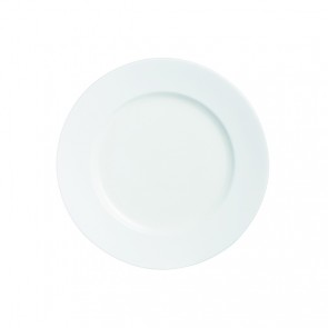 Assiette plate ronde blanche en porcelaine 25.5cm - Oléa - Chef & Sommelier