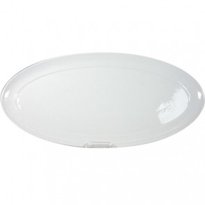 Plat traiteur ovale blanc 56.2x27.2cm - Resto - Cosy & Trendy