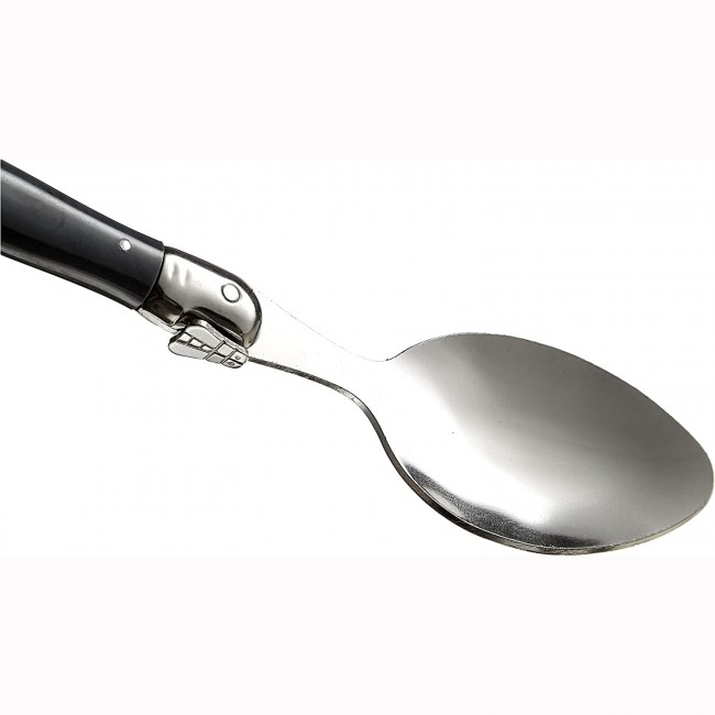 Pradel Excellence 7210G-6NT - Coffret 6 Fourchettes Acier Inoxydable Manche Gris Marbré - Boîte Vitrine