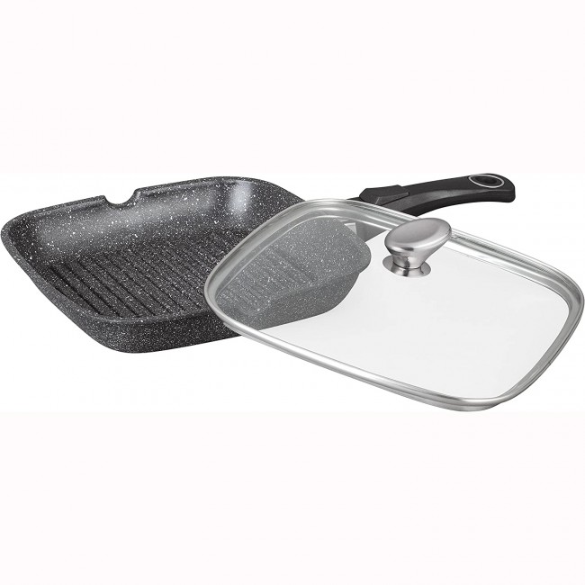 Pradel Excellence - Poêle Grill 24 x 24 cm - Fonte d'Aluminium Façon