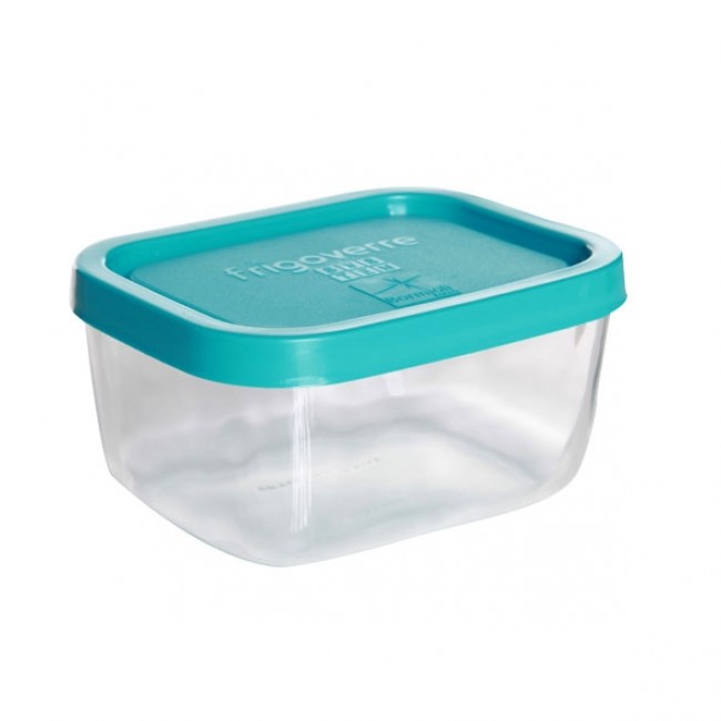 Frigoverte Contenitore In Vetro Blu 13x10 Cm: Perfetto Per Microonde, Freezer E Lavastoviglie