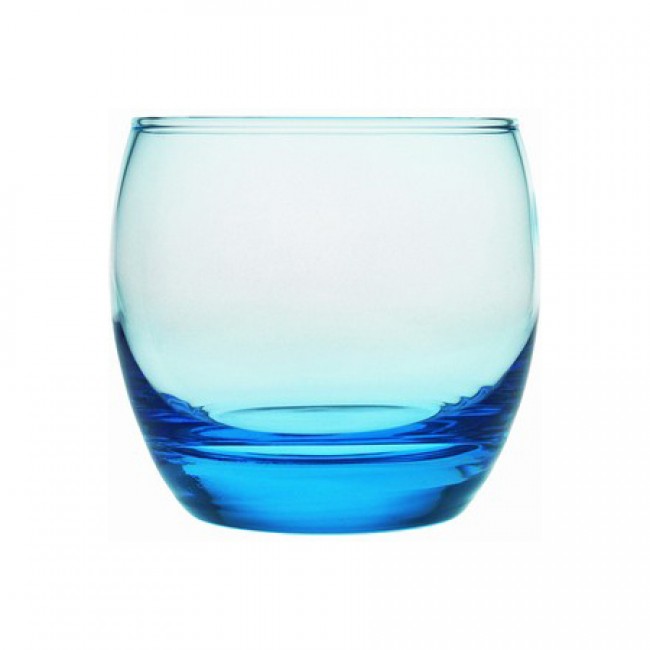 Verres à Eau Excelsa Porto Cervo – Lot De 6, Verre Soufflé Bleu, Capacité 270 Ml, Fabriqué En Italie, Lavable Au Lave-vaisselle
