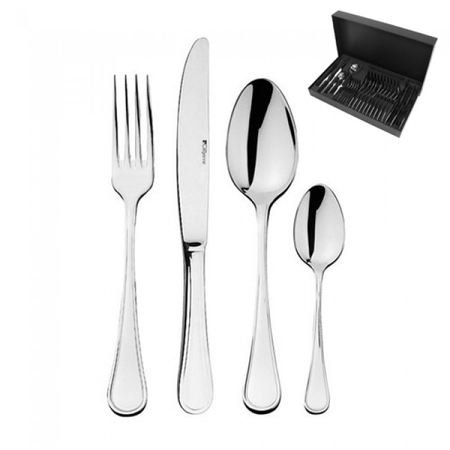 Coffret à Poisson Guy Degrenne 24 Pièces En Inox – Style Art Déco, Finition Brillante, Fabrication Française