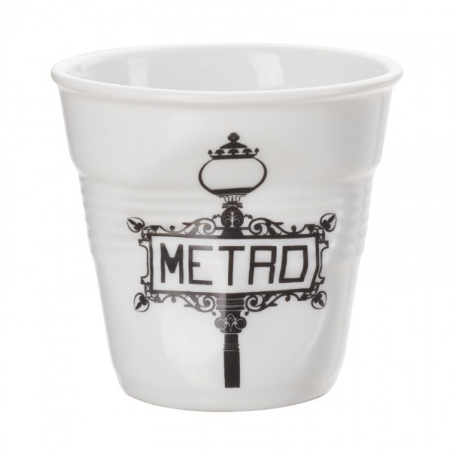 Gobelet froissé - espresso 8 cl porcelaine Madame - Revol