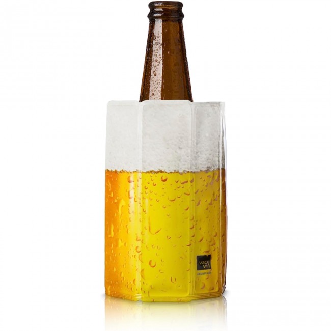 VACUVIN Rafraîchisseur à Vin Argenté - Active Cooler Wine - 9