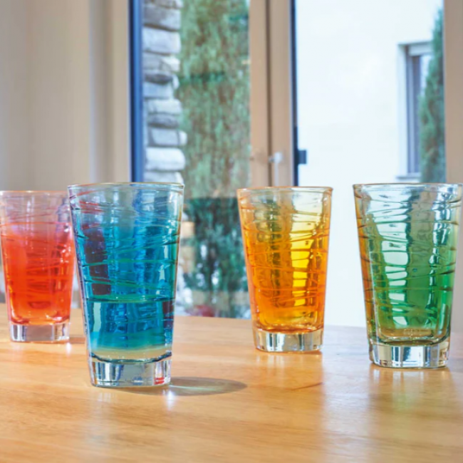 Verre à Eau Set De 6 Verres Leonardo Vario Struttura - Et Jus 200ml - Design Épuré - Lave-vaisselle - Transparent Beurrier Eau