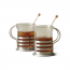 Verre à thé 22cl support anse inox - Balance - Leonardo