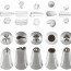 Lot de 6 douilles patisserie- Inox - Paderno