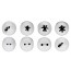 Lot de 8 douilles pâtissières - Inox - Paderno