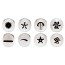 Lot de 8 douilles pâtissières - Inox - Paderno