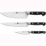 Set de 3 couteaux de cuisine - manche noir - Pro - Zwilling