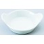 Plat rond à oreilles porcelaine blanc 15.5cm - AZ Boutique