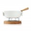 Appareil à fondue savoyarde blanc en céramique avec fourchettes 1L - Twinkle - Pro - Boska
