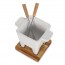Mini appareil à fondue savoyarde blanc en grès  - Life - Boska