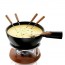 Appareil à fondue savoyarde noir en céramique avec fourchettes 1L - Life - Boska