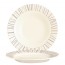 Assiette creuse ronde 22cm beige en zenix avec motifs baguette taupe - Intensity - Arcoroc