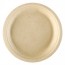 Assiette jetable bionic en cellulose couleur naturelle Ø 18x1,8 cm - Lot de 50 - Bionic