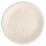 Assiette jetable en areca couleur naturelle Ø 18x2 cm - Lot de 25 - Vaiselle jetable