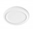 Assiette ovale 28x21cm en porcelaine blanche - Scenari - Arcoroc