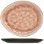 Assiette ovale noire et rose 19.5x16cm - Laguna Old Rose - Cosy & Trendy