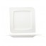 Assiette plate carrée en porcelaine 25cm blanche - Lot de 6 - Louise - Cosy & Trendy