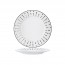 Assiette plate ronde 28,5cm en porcelaine avec motifs carrés noirs - Satinique Black - Chef & Sommelier