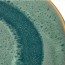 Assiette plate ronde céramique 22,5cm vert Matera