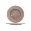 Assiette plate ronde taupe patine 28cm - Epis - Cosy & Trendy