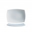 Assiette rectangulaire 35 x 26cm blanche en arcopal - Delice - Arcoroc
