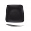 Assiette plate rectangulaire en porcelaine 28 x 23 x 26cm noire - Blackstone - Cosy & Trendy