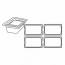 Bac gastronorme GN 1/4 polycarbonate 26,5 x 16,2 x 15cm transparent - AZ Boutique