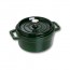 Cocotte en fonte ronde 10 cm vert basilic - Vitamines - Staub
