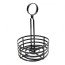 Porte-condiment 15,5 x 24cm noir en fer - AZ Boutique