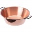 Bassine a confiture en cuivre avec anse en fonte 37cm - confiturier - le parfait