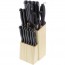 Bloc bois macao 17 pièces inox et plastique - Bloc - Pradel Excellence